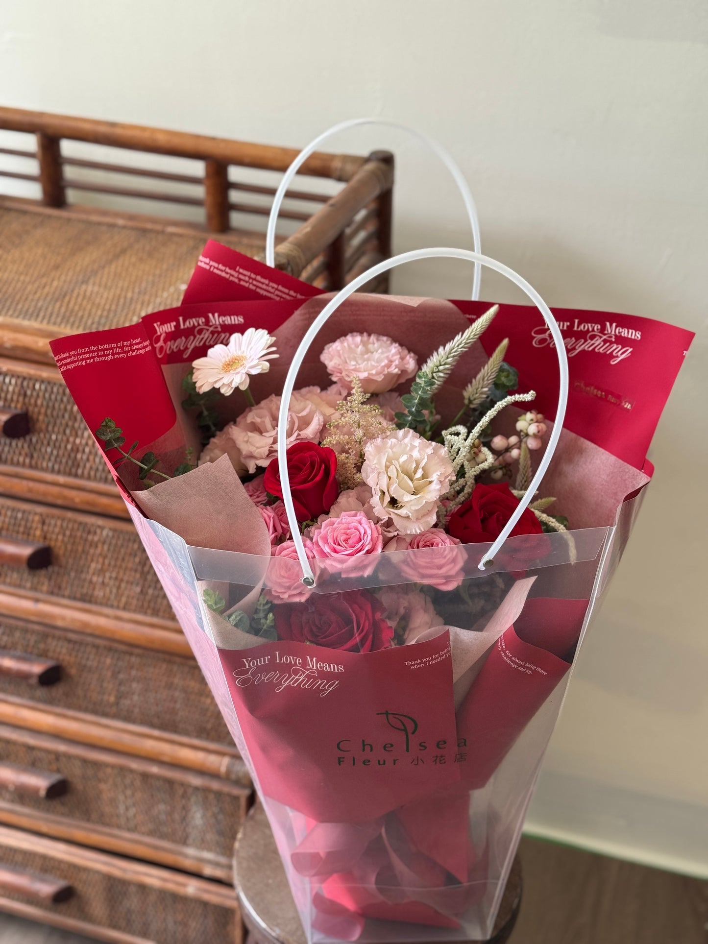 你給的愛（不挑色/隨機出貨色系-白綠/紅粉/粉白/粉紫）